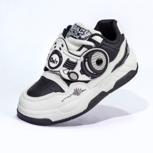 15 LATERAL - Editado Tenis Ogiy Pulse ‣Beige‣Blanco‣Negro‣ (Hombre)