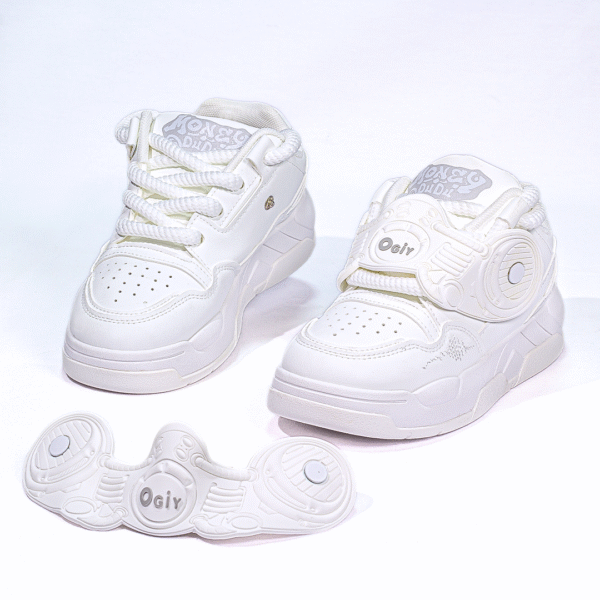 Tenis Ogiy Pulse ‣Beige‣Blanco‣Negro‣