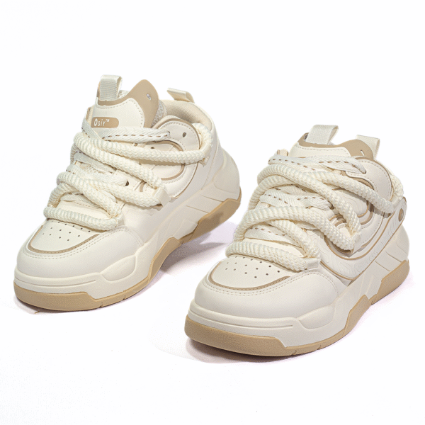 Tenis Ogiy Orion ‣Negro‣Beige‣Blanco‣ (Hombre)
