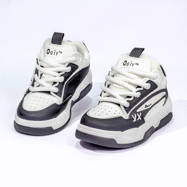 Tenis Casual UrbanX ‣Cafe‣B/N‣Negro‣(Hombre)