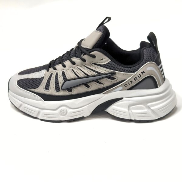 TENIS CASUAL RETRO X GRIS/BLANCO