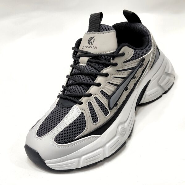 TENIS CASUAL RETRO X GRIS/BLANCO